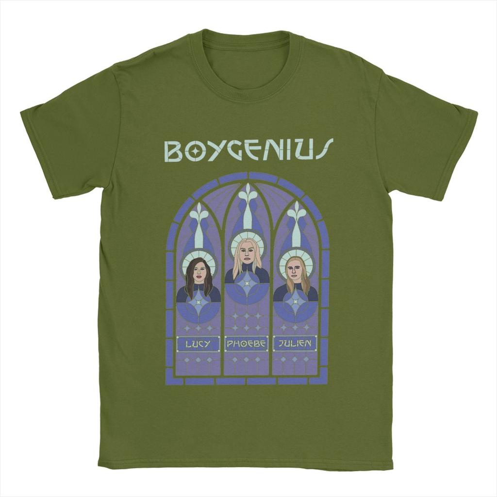Men T-Shirts Boygenius Funny Cotton Tees Short Sleeve T Shirts Crewneck Clothing Birthday Gift