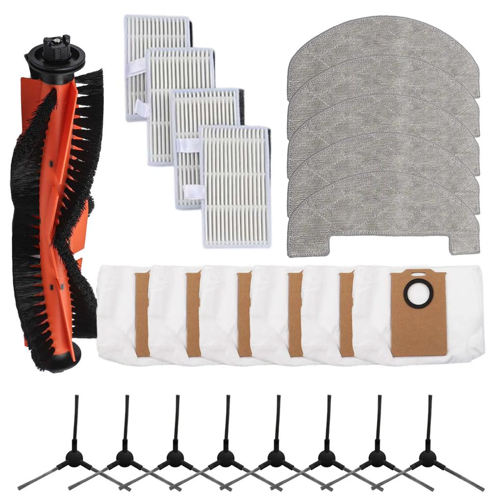 For MONSGA MS1 MAX Robot Vacuum Replacement Parts Main Brush+ Mop Cloth+Filter+Dust Bag+Side Brush Kits Household Cleaning Tools