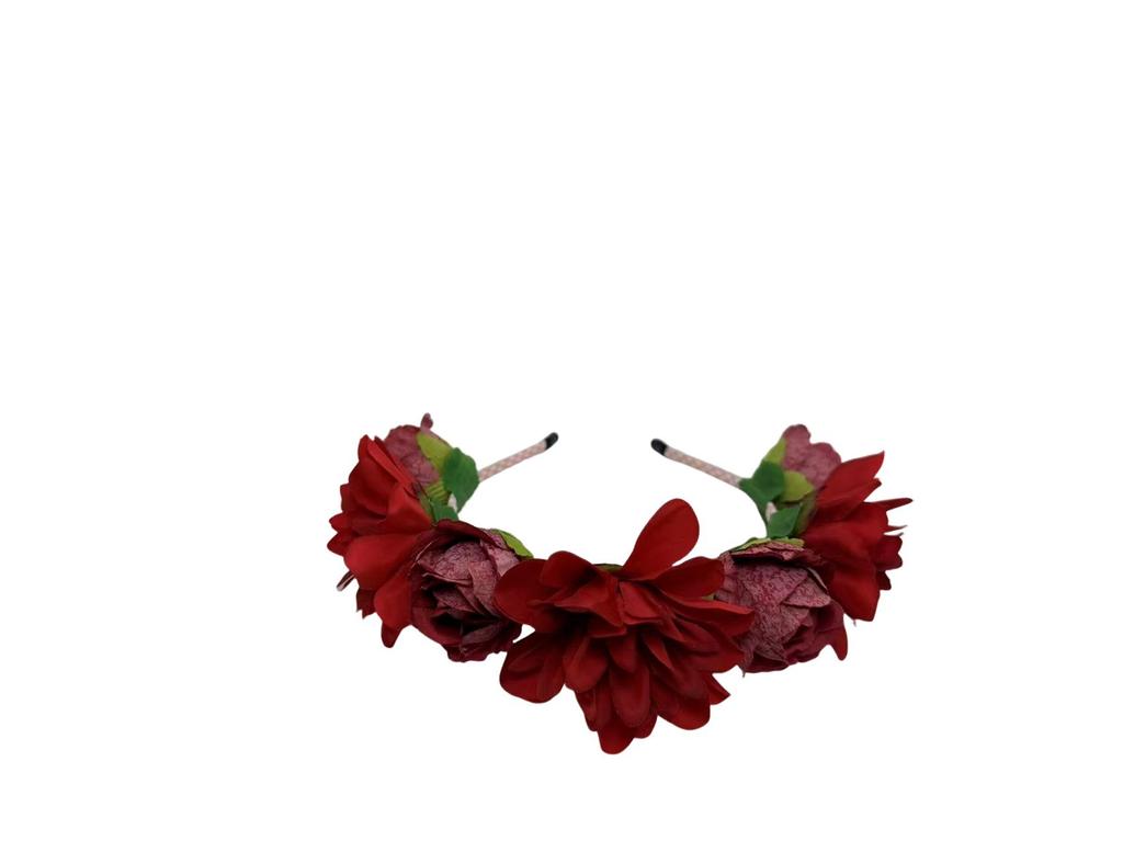 Simulation flower headband bohemian flower wreath headband travel seaside photo party headgear