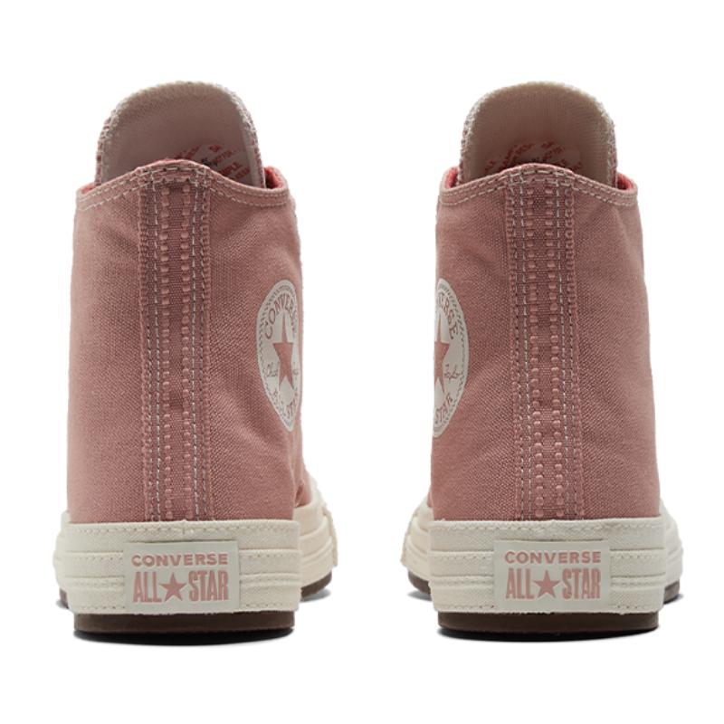 Converse Chuck Taylor All Star Comfort Trend Anti-Slip Abrasion Resistant High Top Canvas Shoes Women's Pink Brown