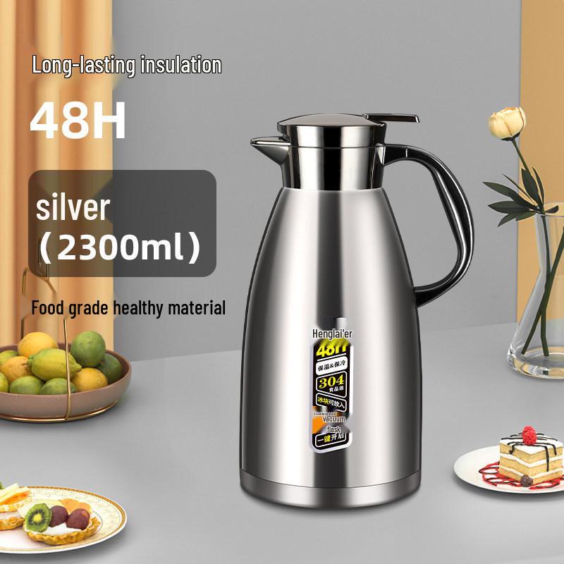 Stainless Steel Large Capacity Insulated Thermos Kettle for Stewing and Boiling Water