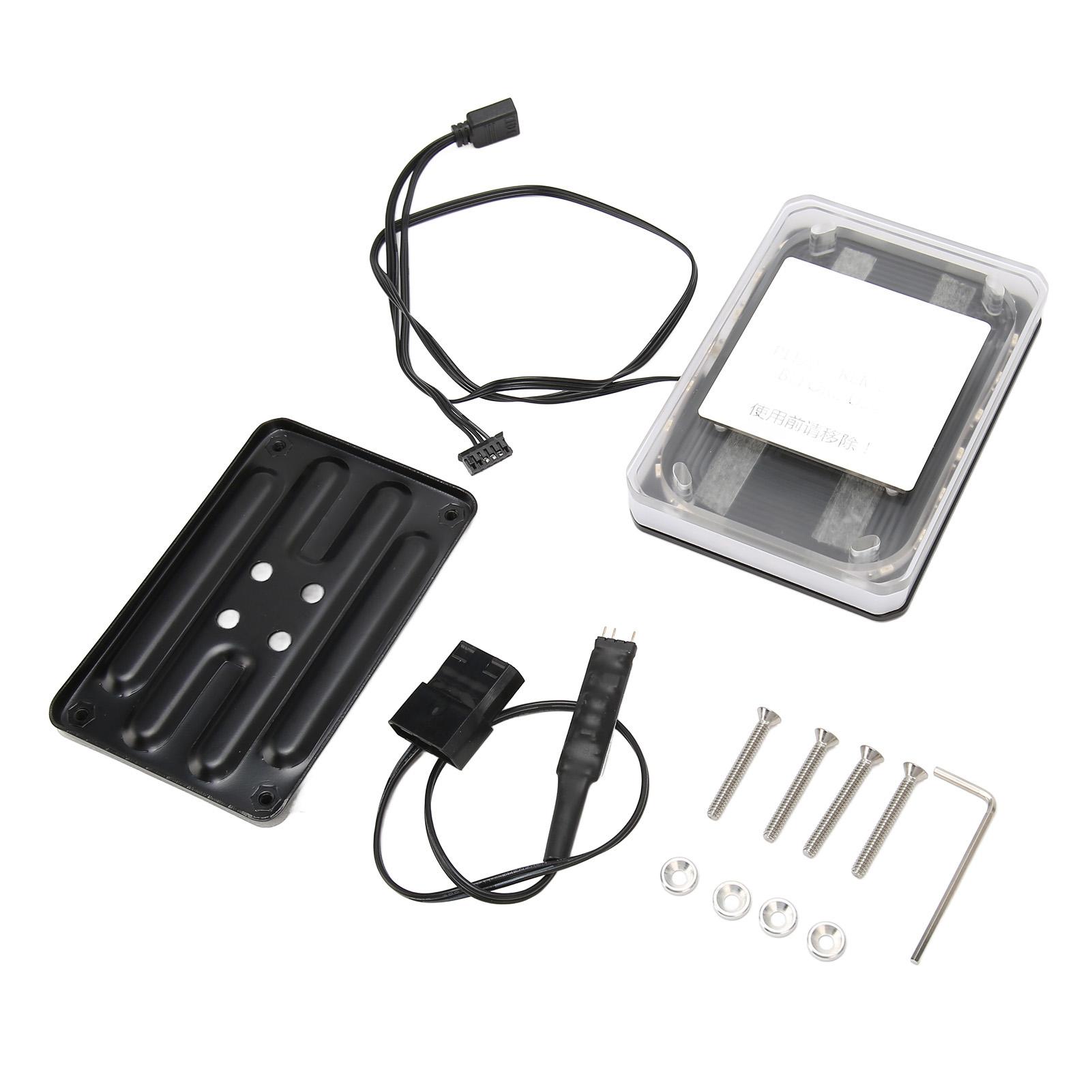 

CPU Water Block G1 4 Aluminium Alloy Red Copper 5V Light Easy Installation CPU Waterblock for AM4 Computer