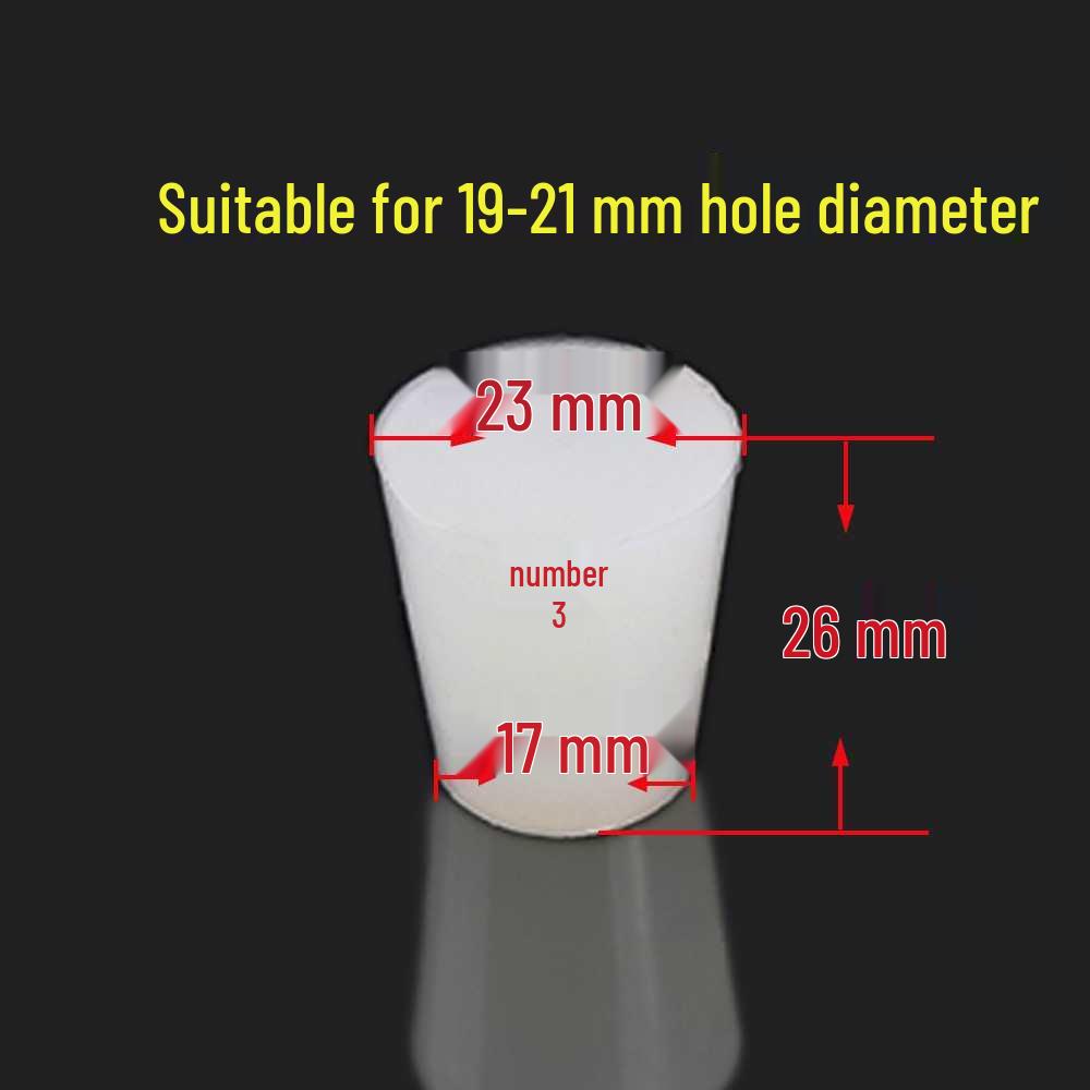 Silicone Rubber Seal Plug for Test Tubes & Drains with Hole