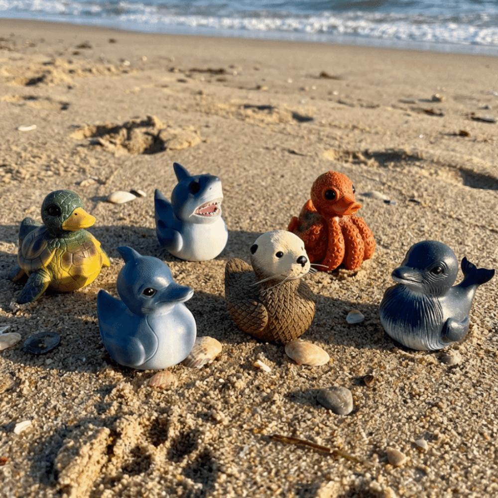 Teufelsfisch Schildkrötenente Figur Delfin Meerestier Ente Schreibtischornament Einzugsgeschenk