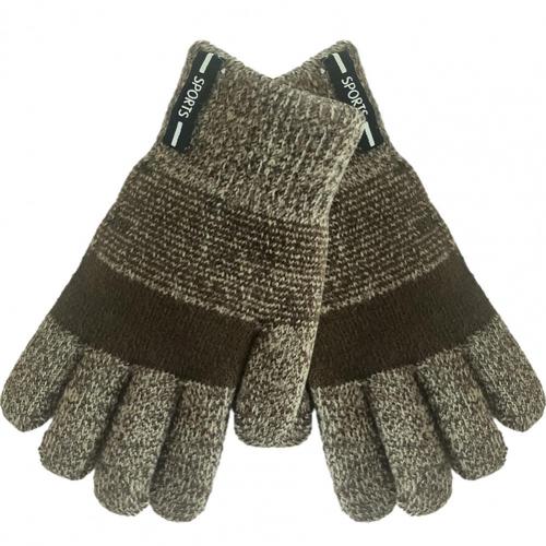 Knitted Thicken Kids Gloves Winter Keep Warm Children Baby Plush Furry Full Finger Mittens Soft Gloves for 7-11Years