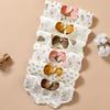 Double-Sided Waterproof Cotton Gauze Baby Bibs, Newborn Anti-Spit-Up Petal Design