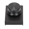 USB Volume Control One Key Mute Function 2m 6.6ft Cable Metal Case Black Computer Volume Knob for Win