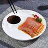 White Ceramic Divided Dumpling Plate