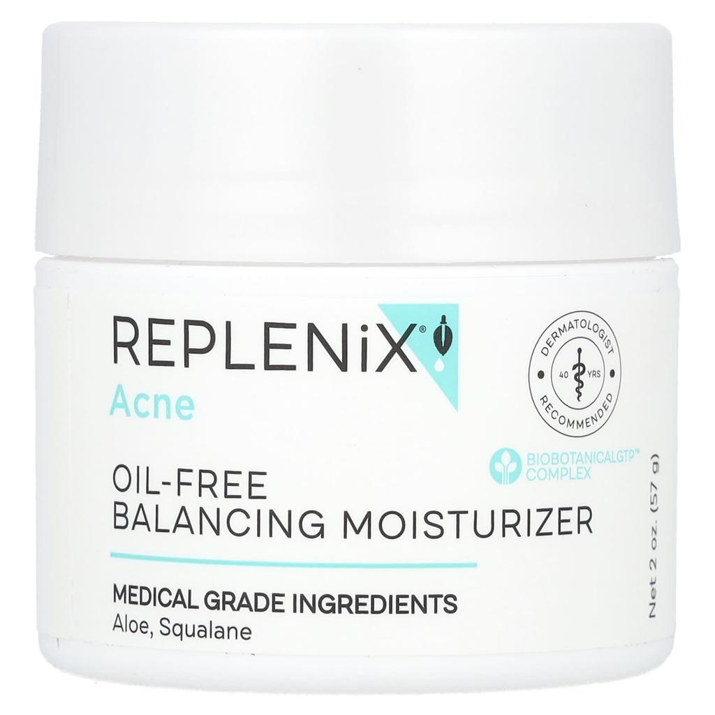 Replenix Acne, Oil-Free Balancing Moisturizer, Unscented, 2 Oz (57 G)