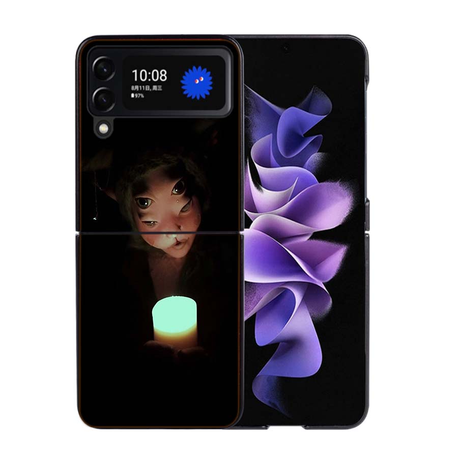 Melanie Martinez Phone Case For Samsung Z Flip 7 6 5G Galaxy Z Flip4 Z Flip5 Z Flip3 Coque Black Hard PC Shell Protective Cover