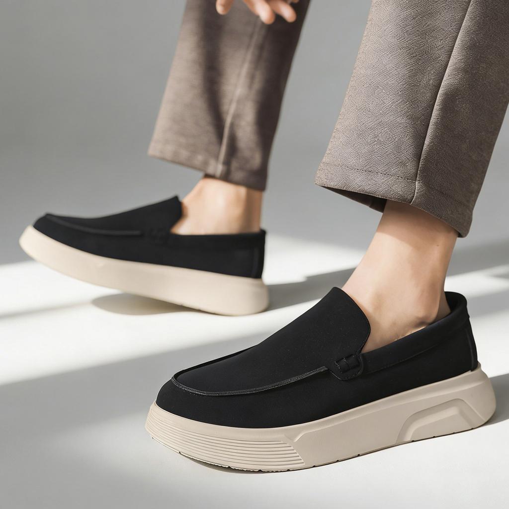 New Designer Business Commute Men's Slip On Loafers Comfortable Shoes Men Fashion Sneakers Daily Preppy Casual Men Leather Shoes