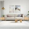  Coffee Tables, 2 Pcs, Sonoma Oak, 50x50x40 Cm