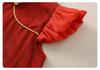 Girls' Summer 2026 Chinese-Style First Birthday Dress – Trendy Retro Design