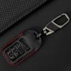 5 Button Remote Smart Car Zinc Alloy Key Fob Chain Ring Cover Case Keyless Entry PU Leather For Honda Pilot Civic Accord 2023