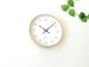KATOMOKU Plywood Clock 22 Light Blue Wall Clock Continuous Second Hand km-121LB 252mm (radio Clock)