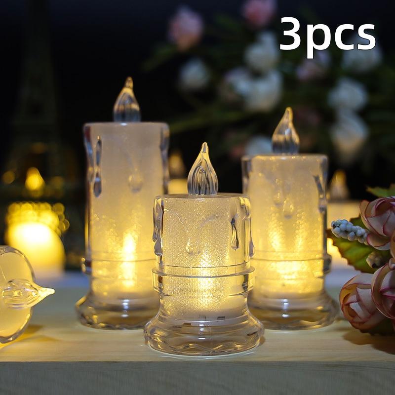 Mini LED Candle Light Party Decoration Proposal Layout Scene Atmosphere Props Decoration