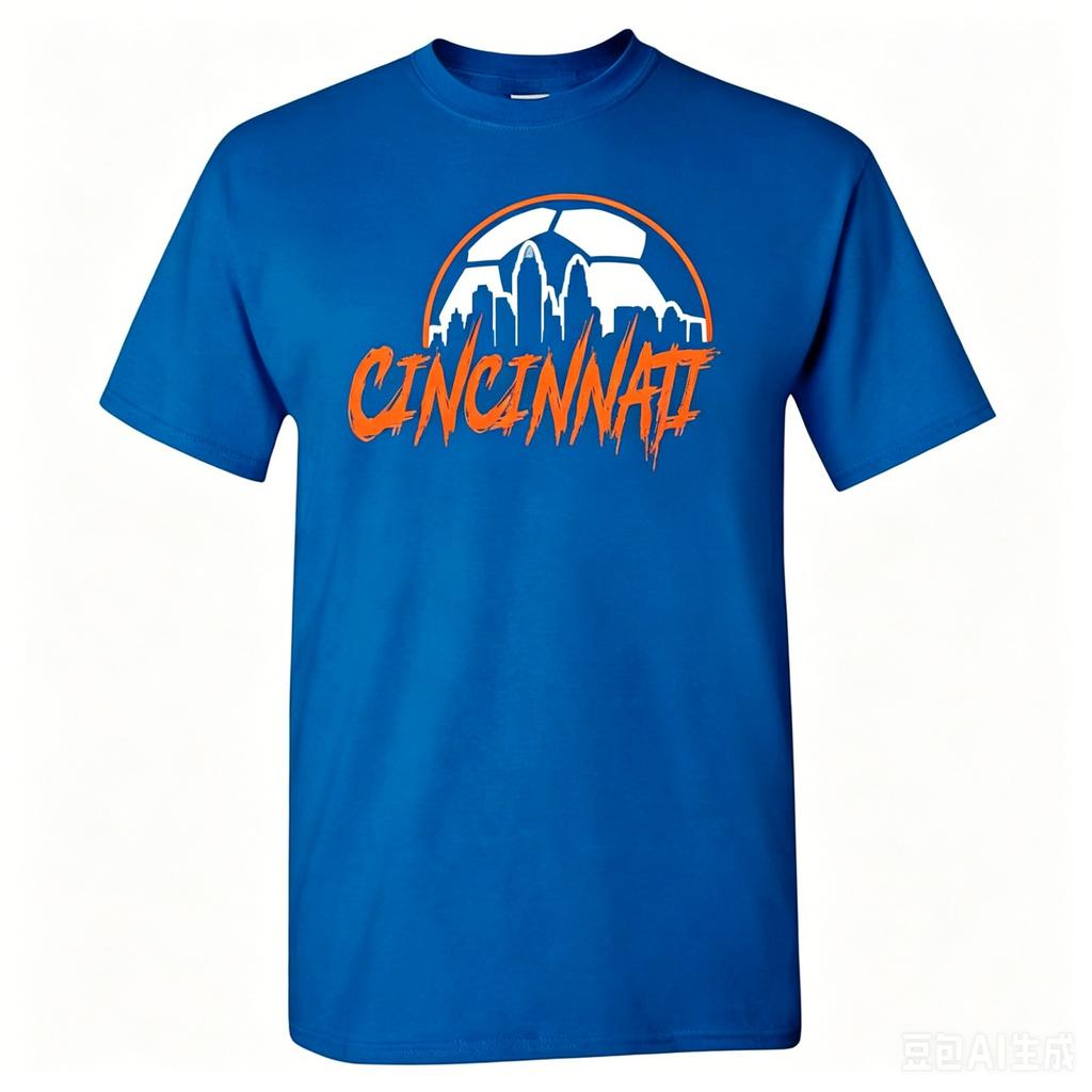 Men's US States Soccer Printed Short Sleeve T-Shirt, Breathable Crewneck Tee for Day Fan Support