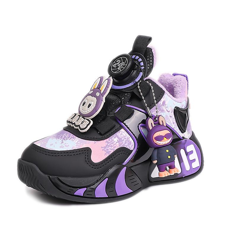 Girls' Waterproof Leather Sports Shoes - 2025 Spring & Autumn Collection - Running & Basketball Sneakers for Medium and Large Children.