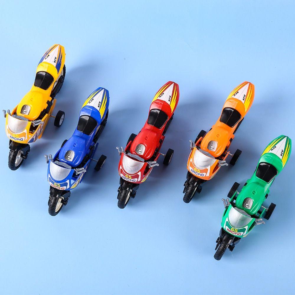 

Montessori Mini Motorbike Toy Cute Pull Back Toy Car Educational Press and Go Car Toy Girls
