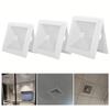 Square Air Diffuser ABS Ceiling Vent Hood Snap-in Panel Air Conditioner Ventilation Outlet White Ventilation Hood Ceiling Outlet