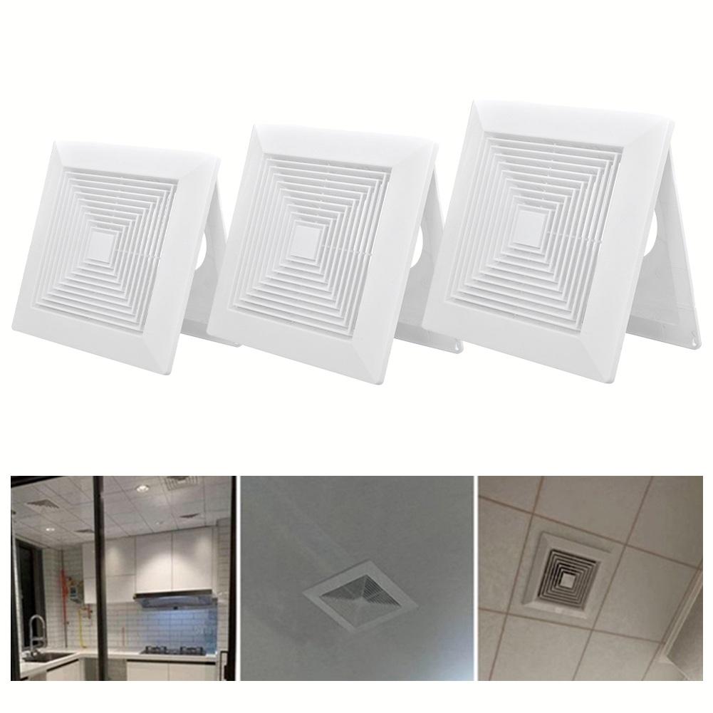 Square Air Diffuser ABS Ceiling Vent Hood Snap-in Panel Air Conditioner Ventilation Outlet White Ventilation Hood Ceiling Outlet