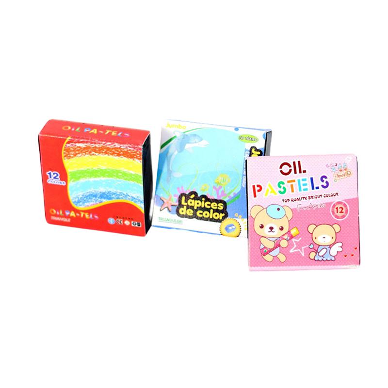 1Set 1:12 Dollhouse Miniature Crayon Color Pencil Box Model Kid Pretend Play Toy
