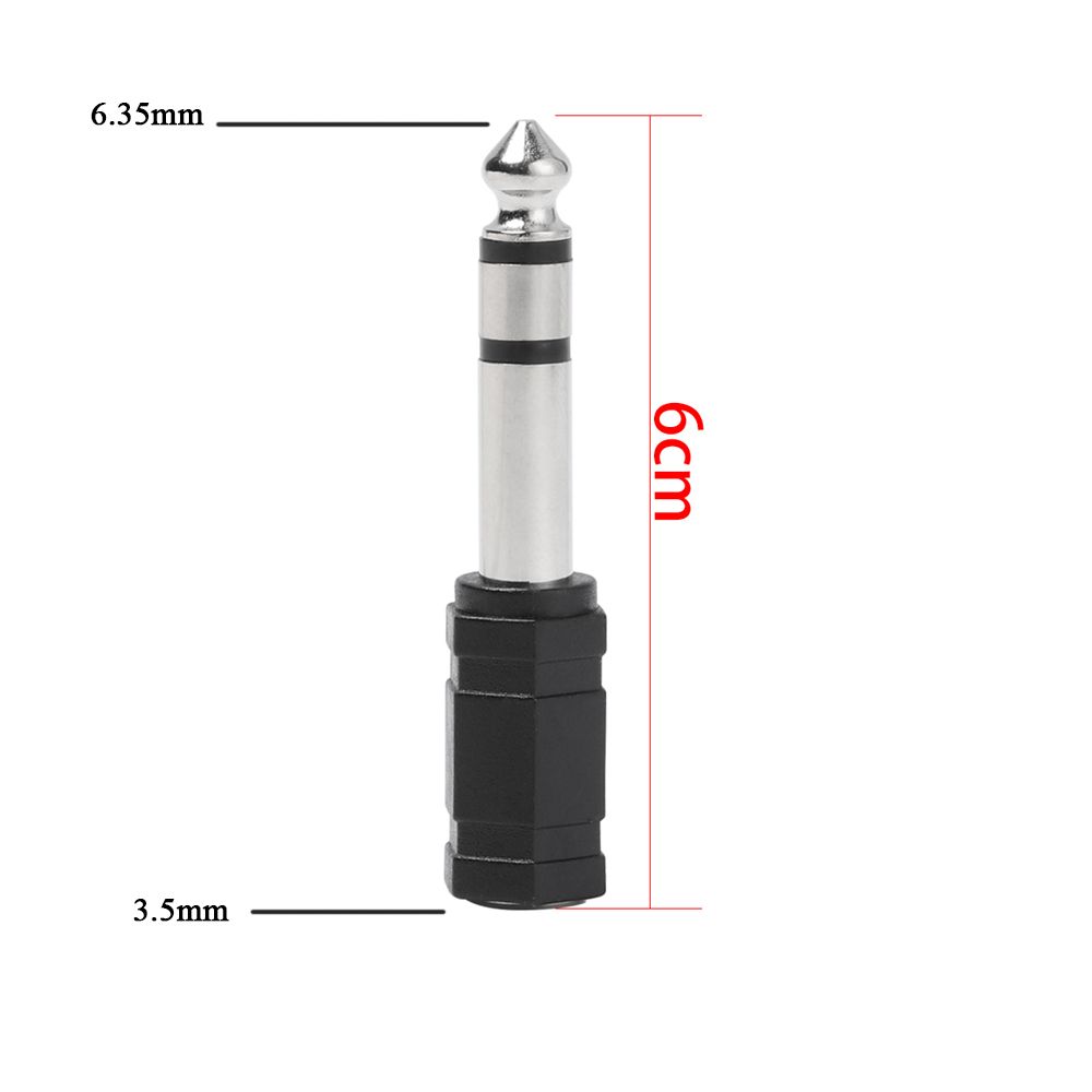 to 6.35mm New Stereo Converter Headphone Plug Microphone Jack Earphone Cable Adapter Male To Female
