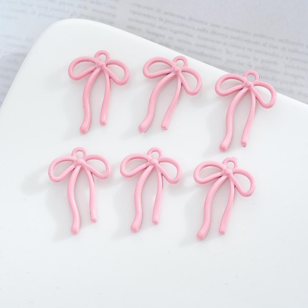 Alloy Streamer Bow Pendant Pendant Jewelry Diy Handmade Bracelet Necklace Pendant Accessories Material