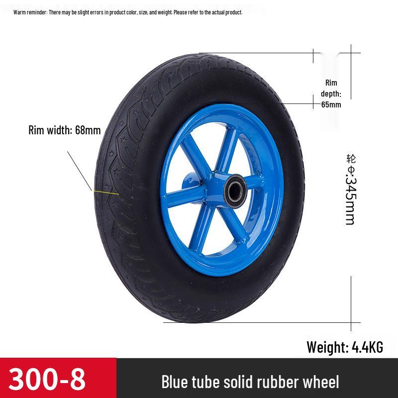 Heavy-Duty Outdoor Industrial Casters with Silent Rubber Tires for Small Trolley and Flat Cart Wheels