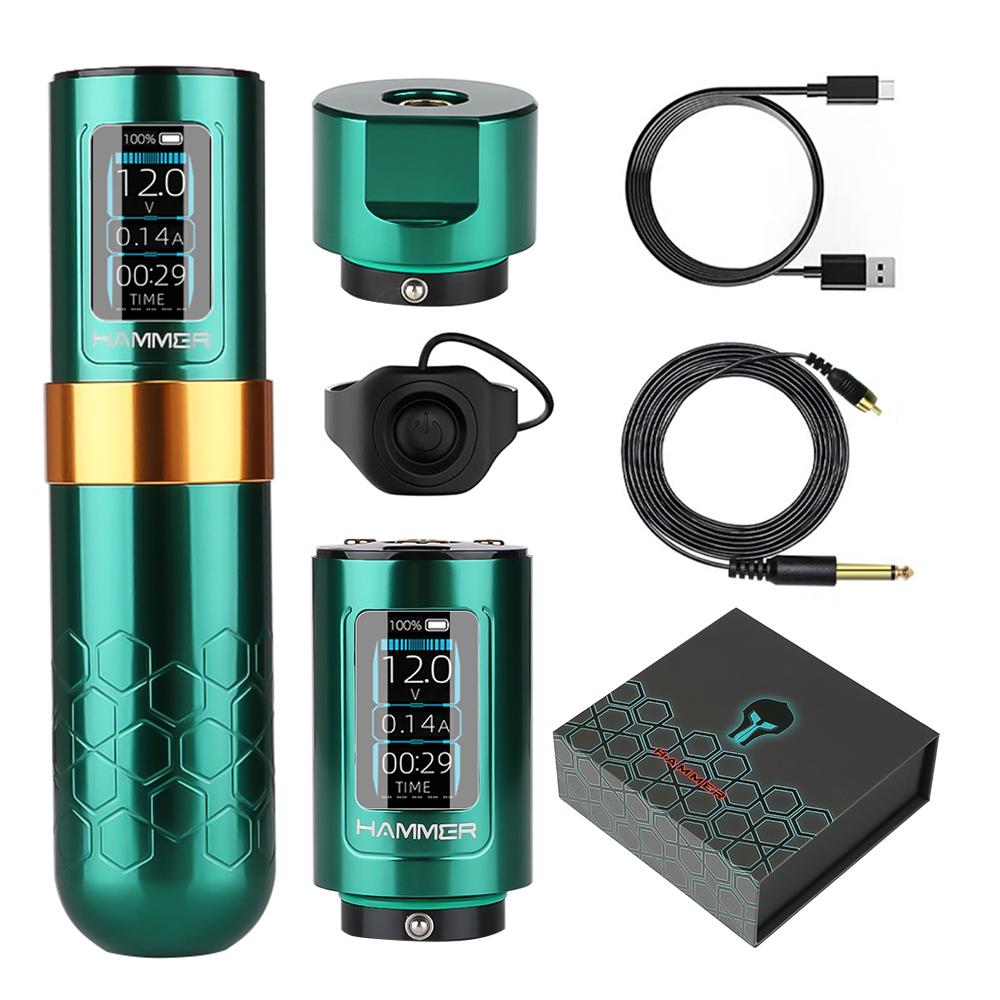 Wireless Tattoo Machine Rotary Pen Powerful Brushless Motor with 4mm Stroke For Tattoo Artists Ring Switch