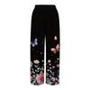 Women's Printed Wide Leg Pants With Pockets High Waist Drawstring Loose Casual Pants