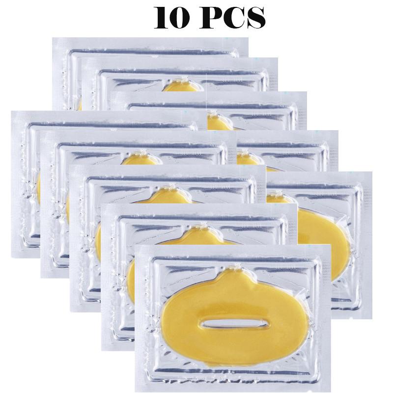 Gold Collagen Crystal Lip Mask Care Nawilżenie Nawilżenie Naprawa Usuń zmarszczki