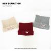 Fashion Ins Style Versatile Headgear Hat Women's Autumn and Winter Ear Protection Cute Wool Hat Korean Version Embroidered Kitten Knitted Hat