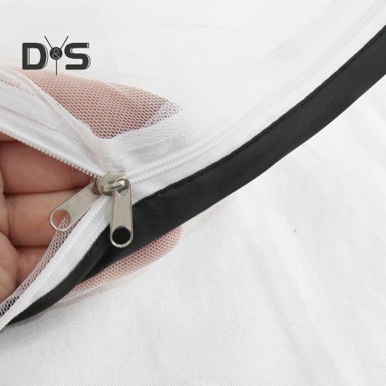 Portable Mosquito Net Foldable Free Adjustment Fine Mesh Large Popping Up Camping Mosquito Tent Home Travel Single Person Mosquito Net