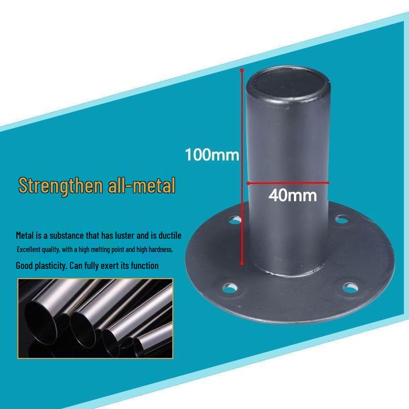 Iron Bottom Speaker Stand with Metal Base and Single Hole Support