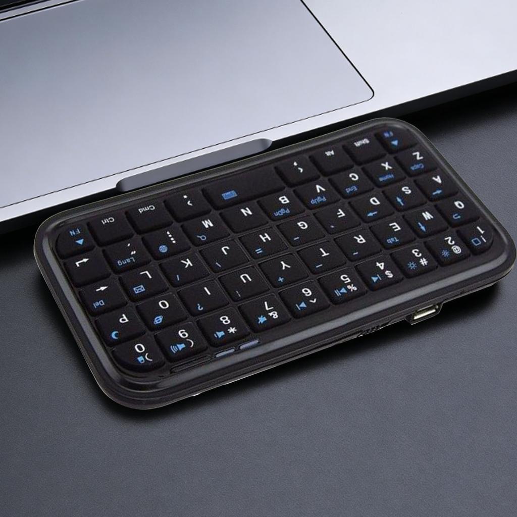 Small Keyboard Bluetooth Wired Dual Mode Compact Portable 300mAh Rechargeable Travel Keyboard for Laptop Tablet Phone