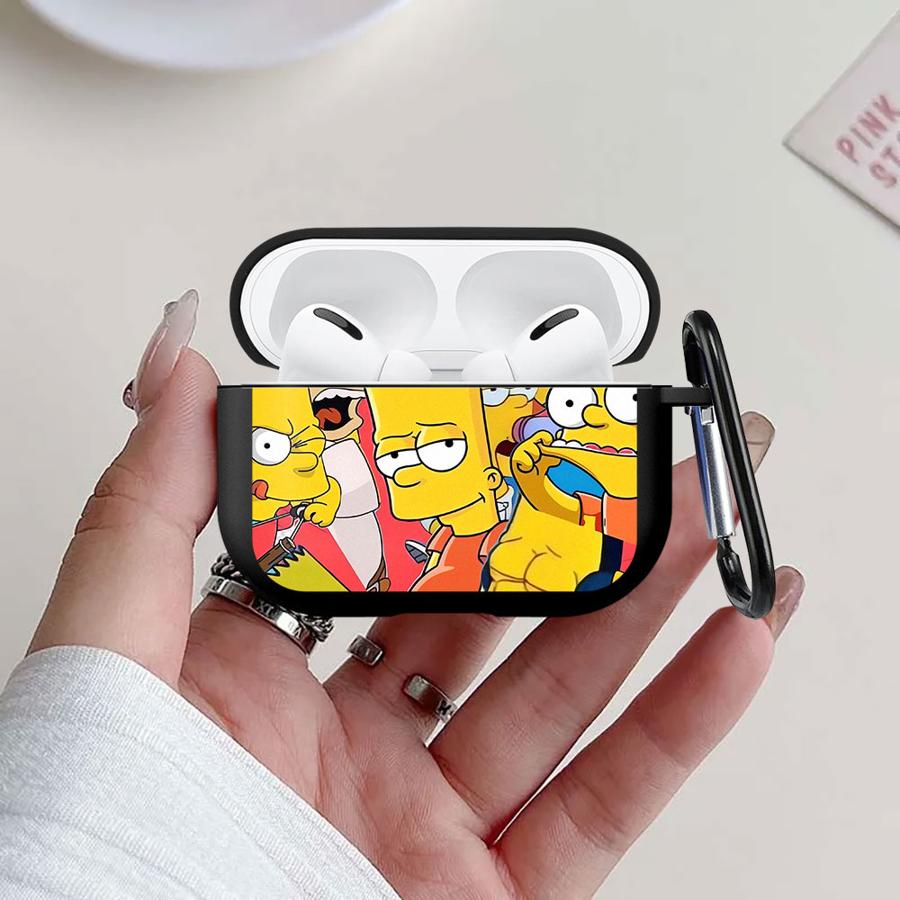 Case For Airpods Pro3 2 Pro2 4 3 Pro 1 Earphone Cases Cover Homer Cute Simpsons