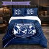 Canterbury-Bankstown Bulldogs Pattern Microfiber 3Pcs Bedding Set Decor Duvet Cover Set For Bedroom Home Use