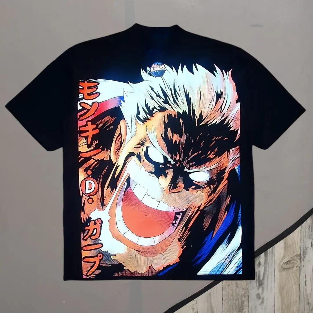 

Summer 2026 One Piece Monchi D Long Revolutionary Army Leader Comic Book Theme 100 Cotton Print Tshirt Malefemale Top S