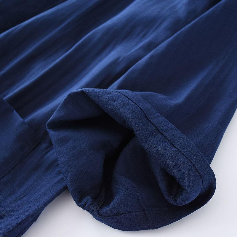 Kimono Robe Pigiami Abbigliamento Uomo Cotone Sottile Primavera Estate Abbigliamento per la Casa Largo Casual Set di Robe da Uomo