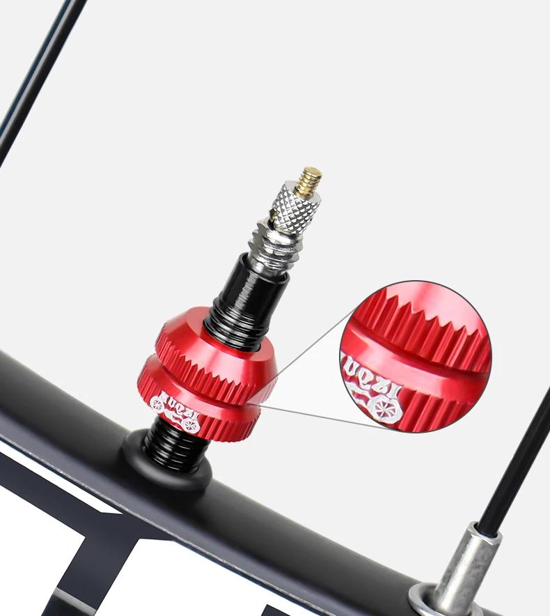 2Pcs Bike Tubeless Tire Presta Valve Nut MTB Road Bicycle Rim Aluminum Ultralight Valve Cap Cycling Repair Parts