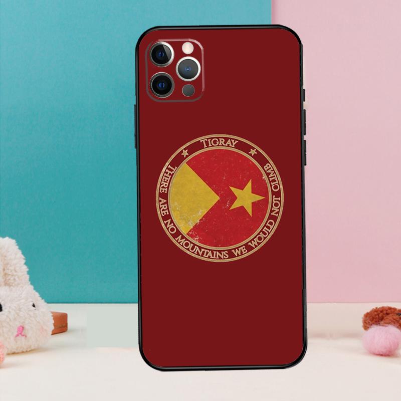 Tigray Flag Phone Case For iPhone 17 Air 16 15 14 13 12 11 Pro Max 12 13 mini 15 16 Plus 16e Cover Coque