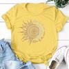 Women's Fashion Casual Summer 2022 Round Neck Short Sleeve Print Tops Blouse