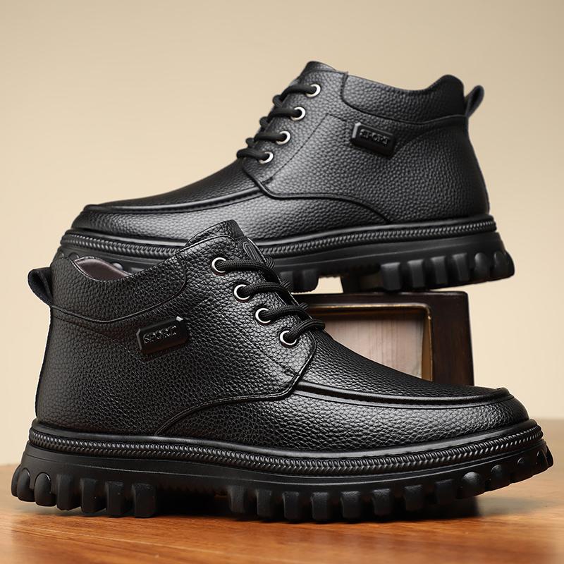 Winter Ankle Boots sli pon Men Snow Boots Warmest Men's Casual Boots High Quality Waterproof botas hombre Brand Designer shoes