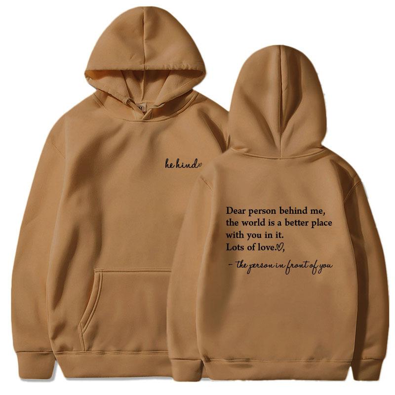Men s and women s fleece sweater independent station plain letter print kangaroo pocket drawstring hoodie XXXL
