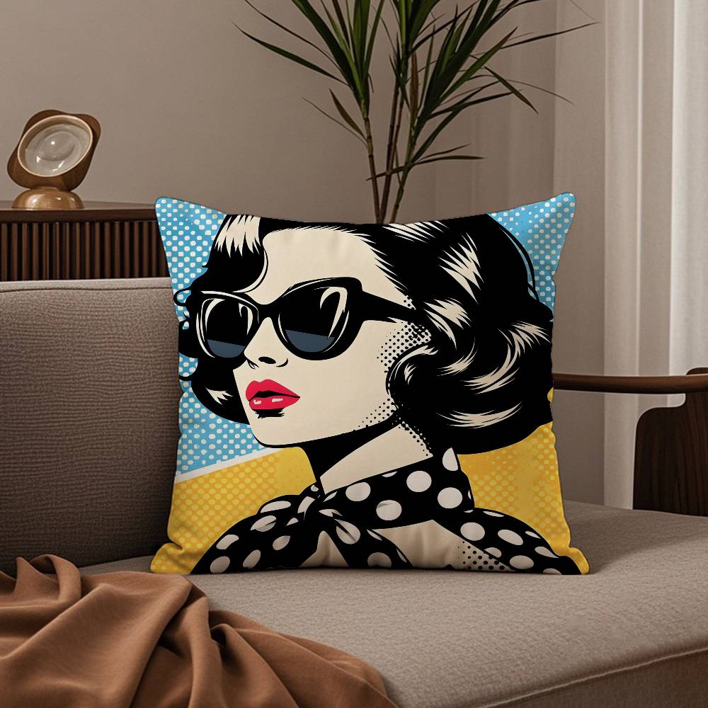 Roy L-Lichtenstein Art Pillow Case good printing pillowcase living room sofa cushion cover bedroom room decor