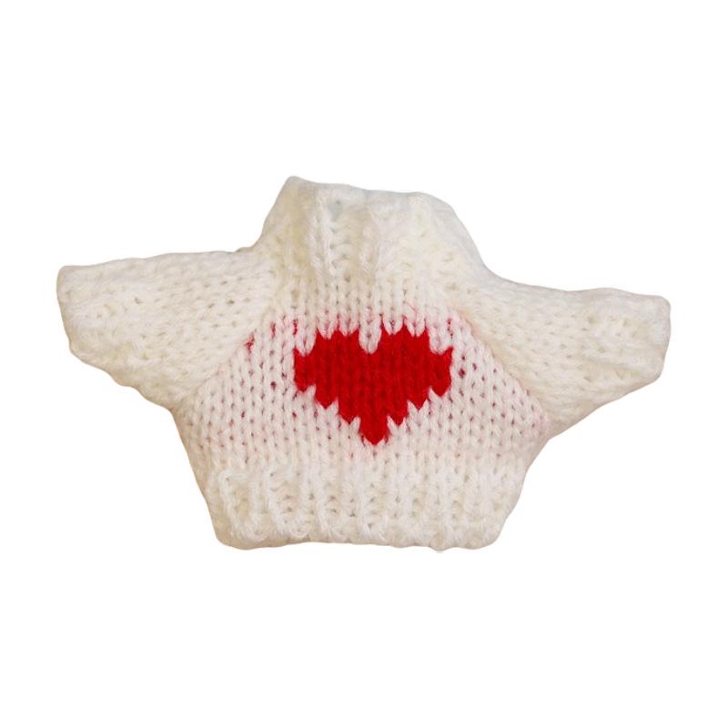 Rochie Mini Păpușă Lână 5cm cu Ursuleț de Pluș și Cap de Cățeluș pentru Accesorii DIY