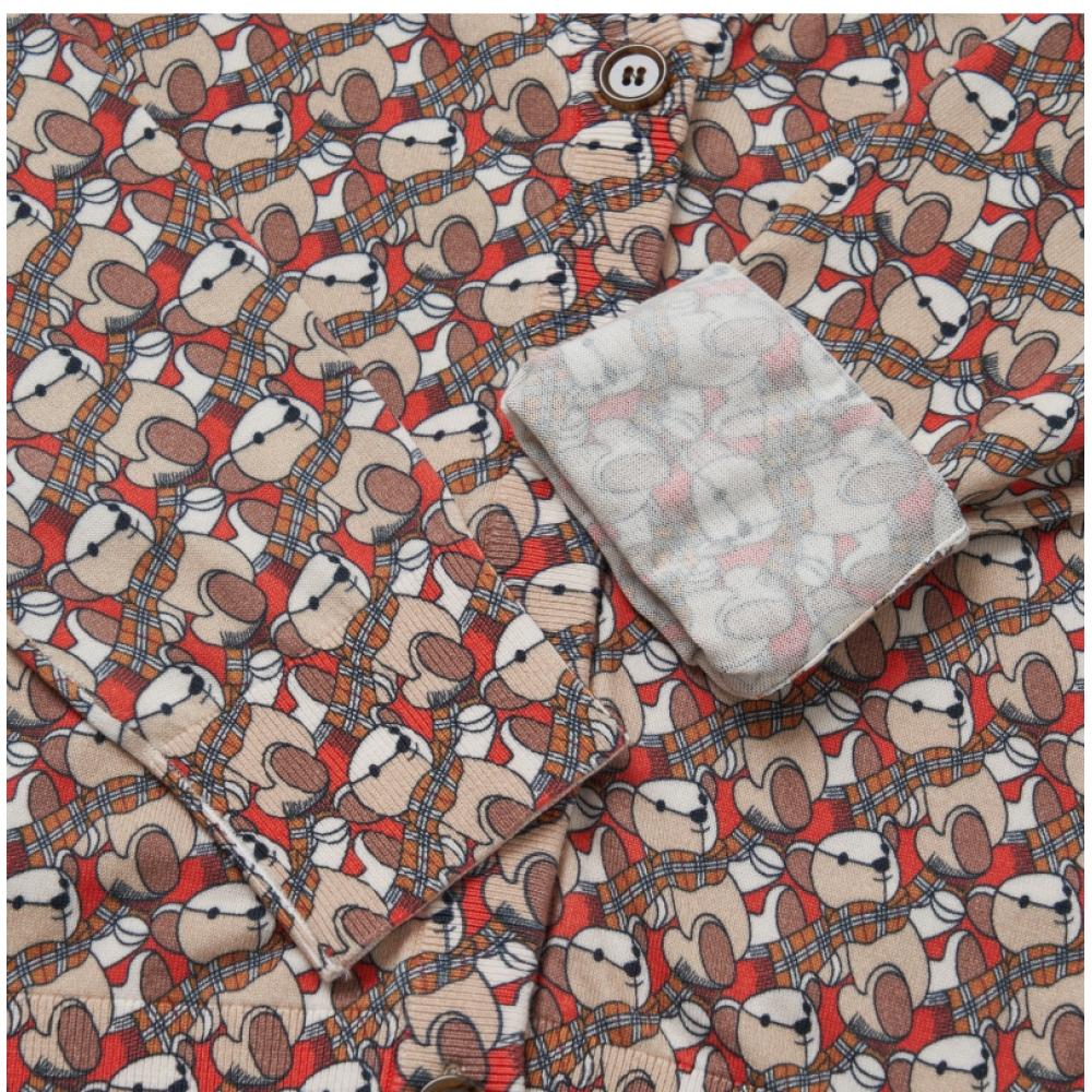 Burberry 8069272 B6101 Thomas Bear Print Kids Cardigan