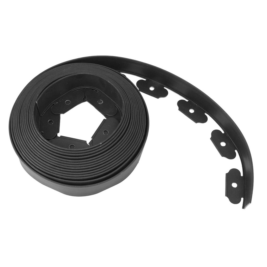 Landscape Edging Kit PE L Shaped Easy Deformation No Dig Landscape Edging Kit for Landscaping Black