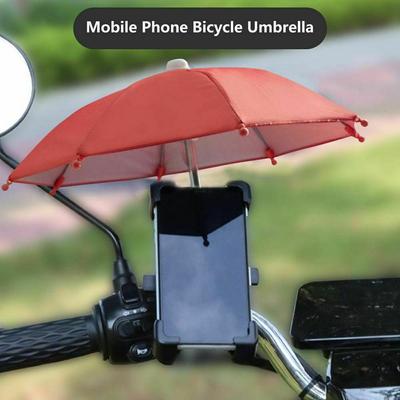 Parapluie Mini Pare-soleil en Caoutchouc Solide et Robuste Argenté Imperméable 43 G Décoration Moto Accessoires Voiture Artisanat Mignon